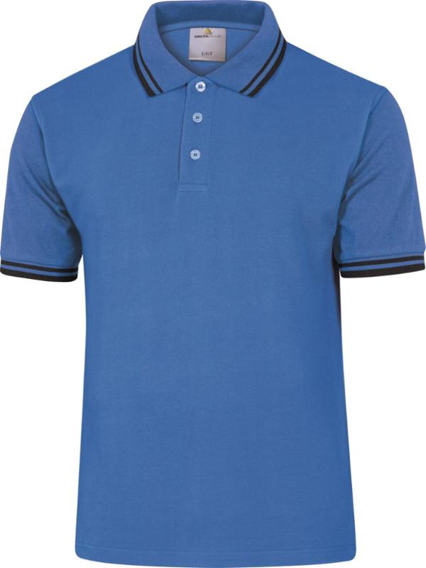 DP POLOSHIRT AGRA 100% KATOEN BLAUW M
