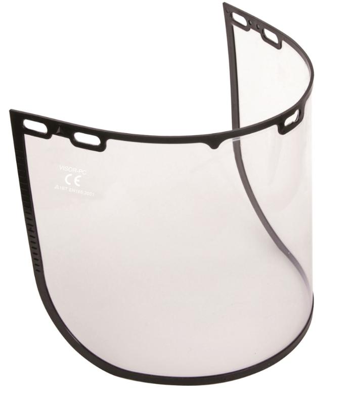 KIT MET 2 KLEURLOZE POLYCARBONAAT SCHERMEN
