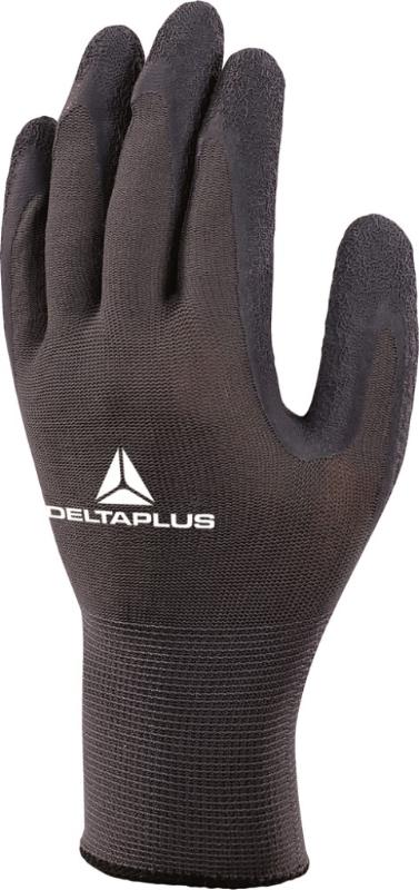 HANDSCHOEN DP LATEX-COATING ZWART MT. 10