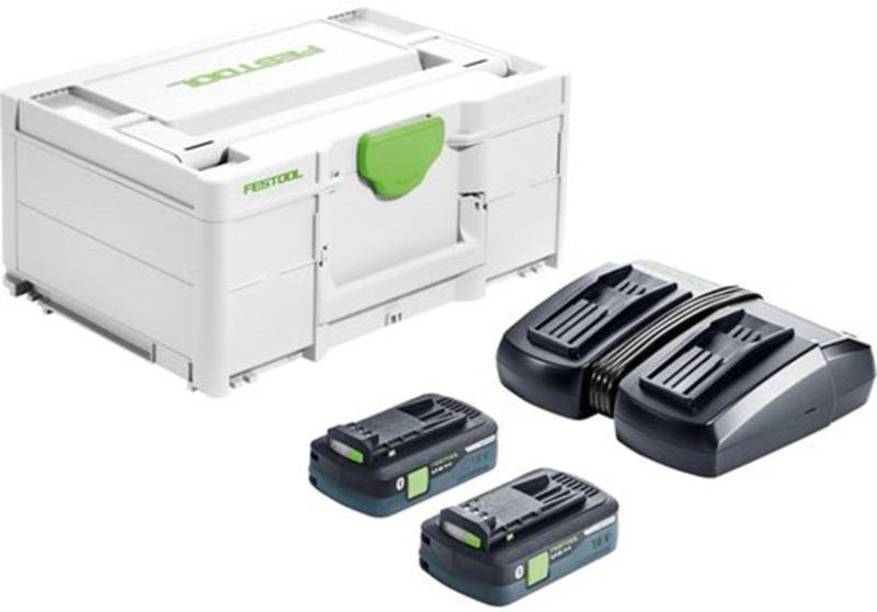 FESTOOL 18V ENERGIE-SET SYS 18V 2X4,0/TCL 6 DUO