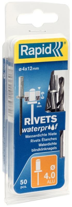 WATERDICHTE BLINDKLINKNAGELS Ø4X12MM 50 STUKS