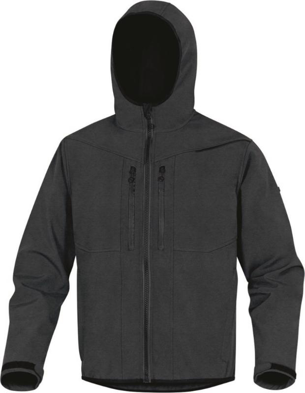 DP SOFTSHELL JACK WIND/WATERAFSTOTEND ZWART L