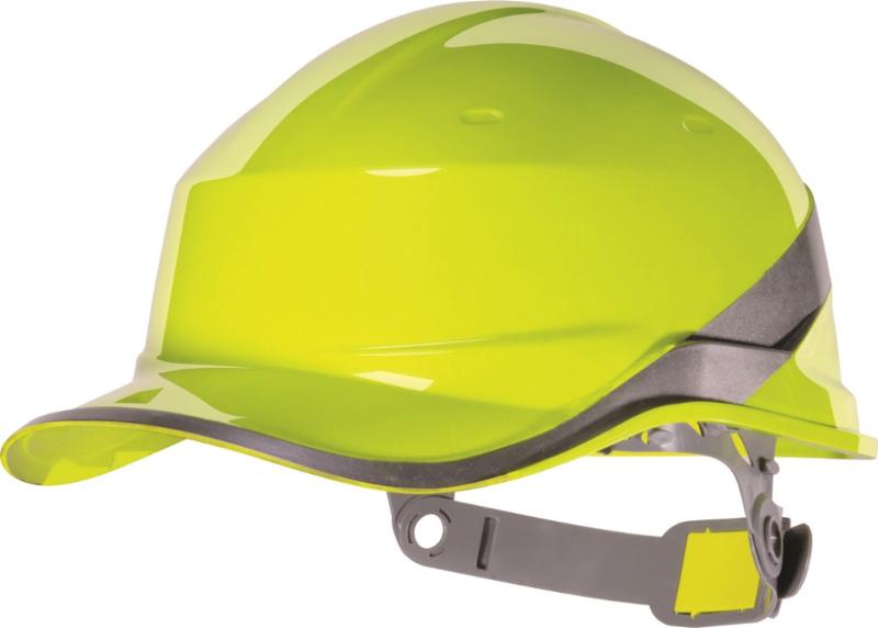 BASEBALL HELM ABS GEEL 8-P. BINNENWERK DRUKKNOP