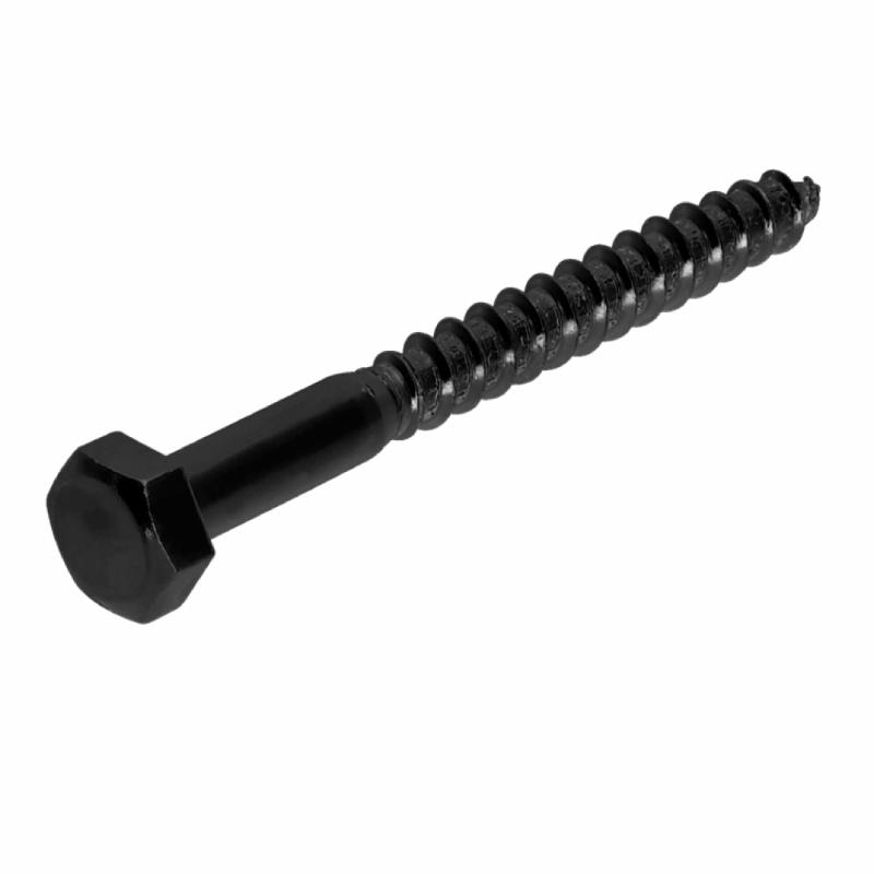 BLACKLINE HOUTDRAADBOUTEN HCP ZWART 6X40