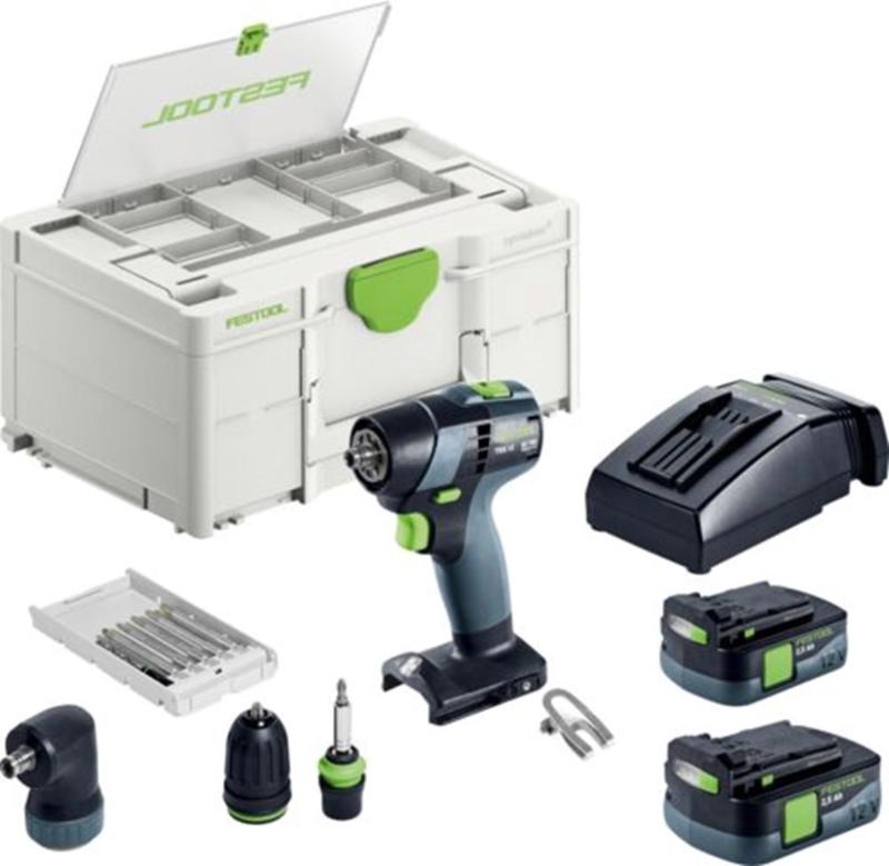 FESTOOL 12V SCHROEF- BOORMACHINE  TXS12 2,5-SET