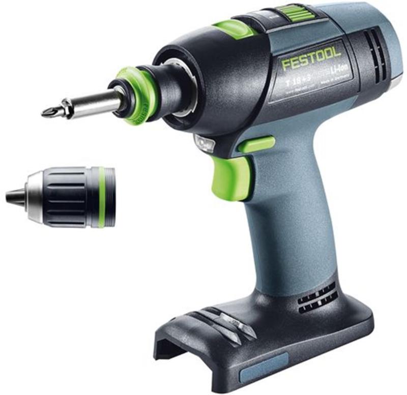 FESTOOL 18V BOORMACHINE  T18+3 BASIC