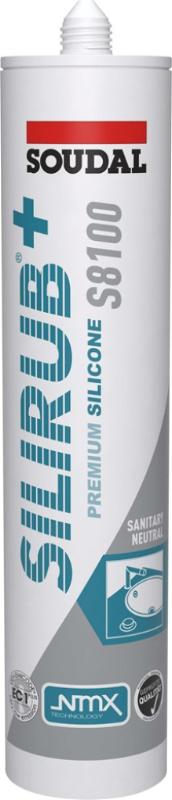 VOEGKIT SOUDAL SILIRUB + S8100 NEUTRAAL WIT 300ML