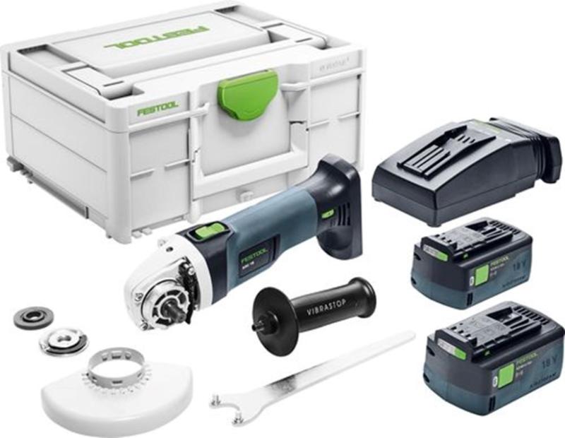 FESTOOL 18V 5.0 HAAKSESLIJPER AGC18-125 5,0EBI-PLUS