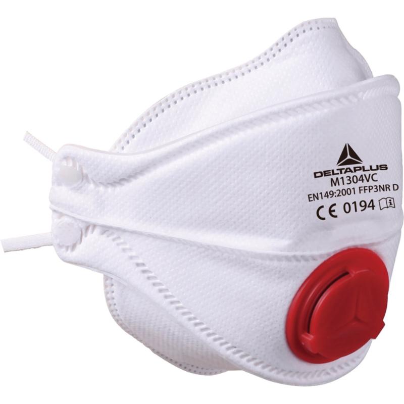 STOFMASKER P3 UITADEMVENTIEL WIT OPVOUWBAAR DS 10ST