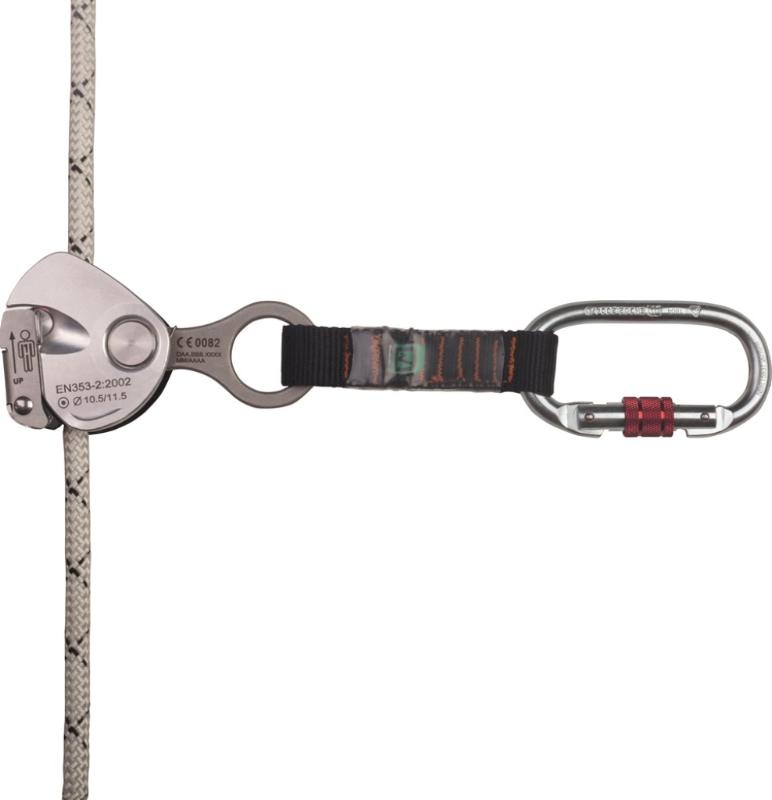 VALSTOP LIJNKLEM TBV Ø 10.5/11MM TOUW ZWART-GRIJS