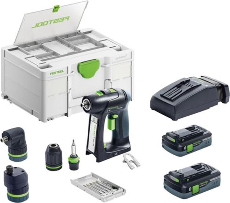 FESTOOL 18V 4.0AH BOORMACHINE  C18HPC 4,0 I-SET
