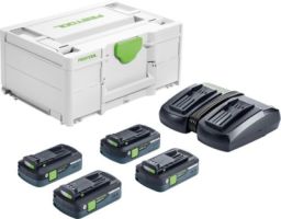 FESTOOL 18V ENERGIE-SET SYS 18V 4X4,0/TCL 6 DUO