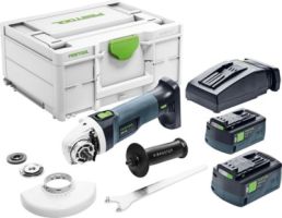 FESTOOL 18V 5.0 HAAKSESLIJPER AGC18-125 5,0EBI-PLUS