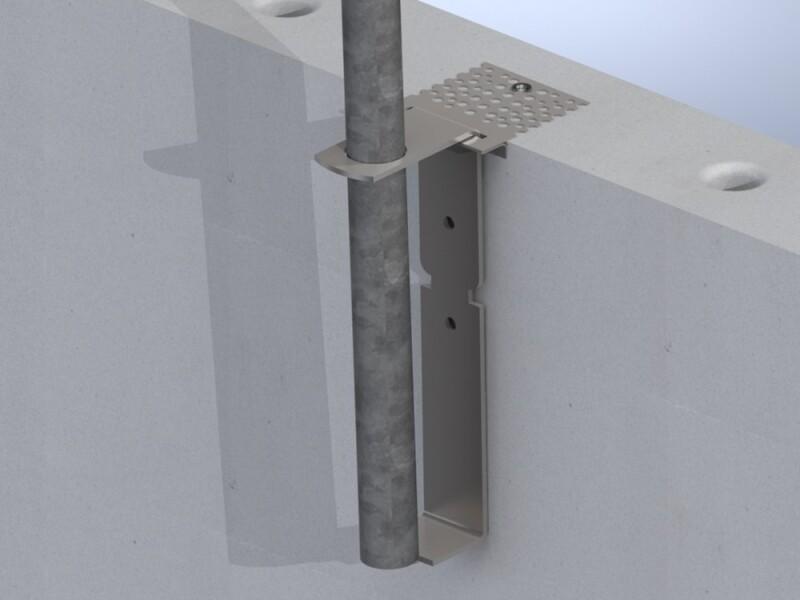 GB RANDBEVEILIGING SPIJKERPLAAT MET HULSNAGEL