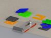Thumbnail DRUK-STELPLATEN 70X70X 5MM Z.SLEUF ROOD    ZAK A 192