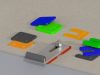 Thumbnail DRUK-STELPLATEN 70X70X 5MM Z.SLEUF ROOD    ZAK A 192