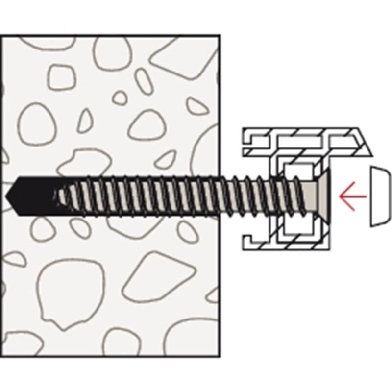 FISCHER KOZIJNSCHROEFAFDEKKAPJES FFS-A WIT
