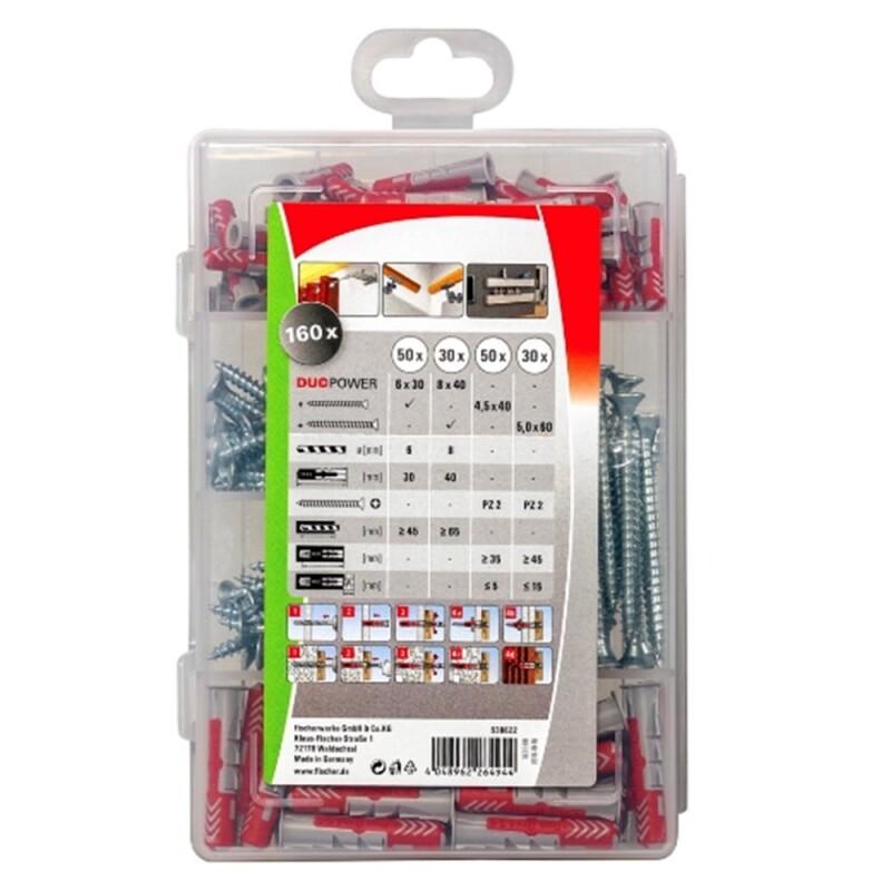 FISCHER PROFI-BOX DUOPOWER PLUGGEN MET SCHROEVEN