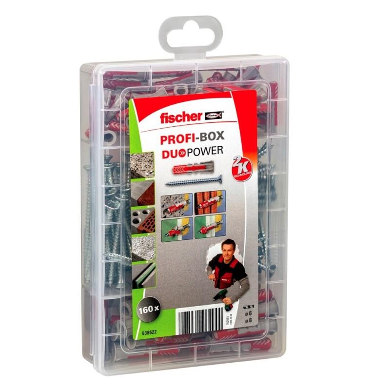 FISCHER PROFI-BOX DUOPOWER PLUGGEN MET SCHROEVEN