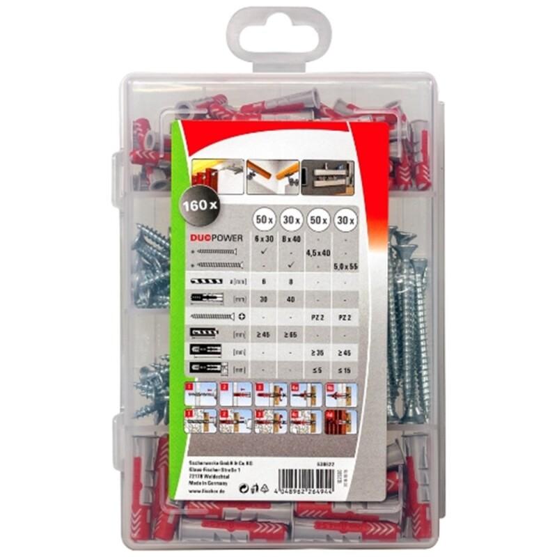 FISCHER PROFI-BOX DUOPOWER PLUGGEN MET SCHROEVEN