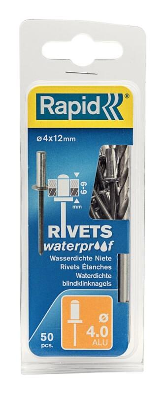 WATERDICHTE BLINDKLINKNAGELS Ø4X12MM 50 STUKS