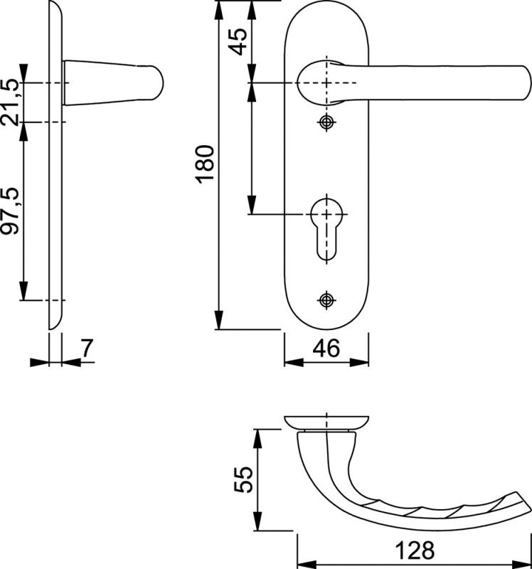 HOPPE KRUKGARN. F1 1710/273KP PC 55MM SNELSTIFT