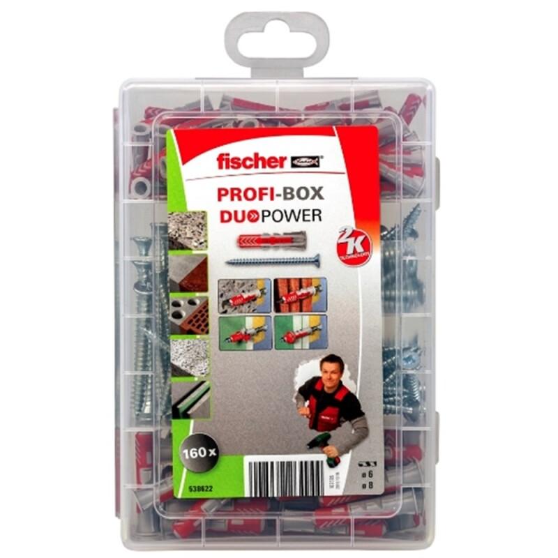 FISCHER PROFI-BOX DUOPOWER PLUGGEN MET SCHROEVEN