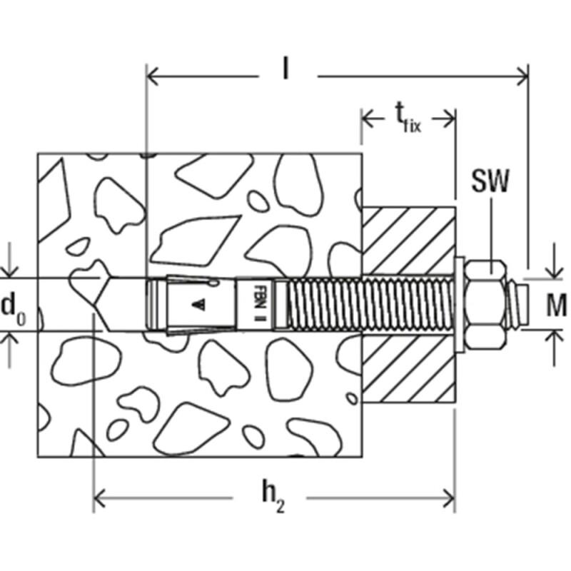 FISCHER SNELBOUWANKERS FBN II 12/100 L=196