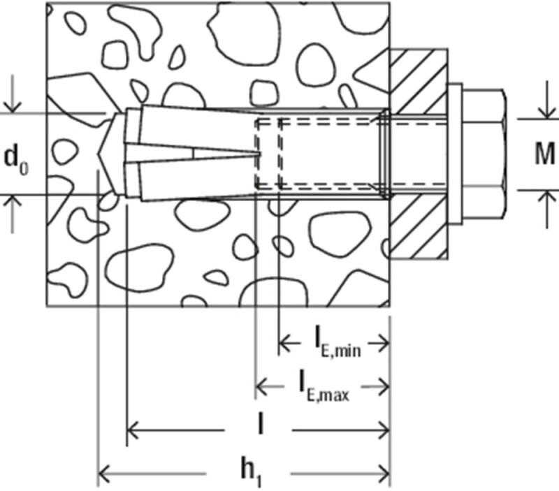 FISCHER EA 2   M12 X 25
