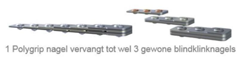 BLINDKLINKNAGEL MINIP DS 50 ST 5X6MM ALUM