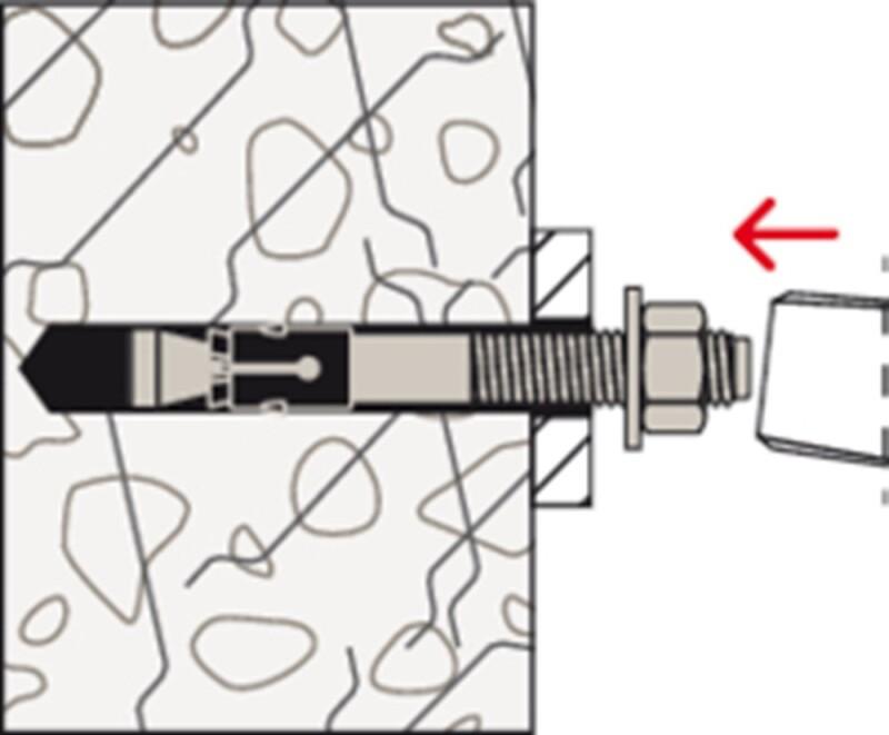 FISCHER DOORSTEEKANKERS FAZ II M10/20 VZ