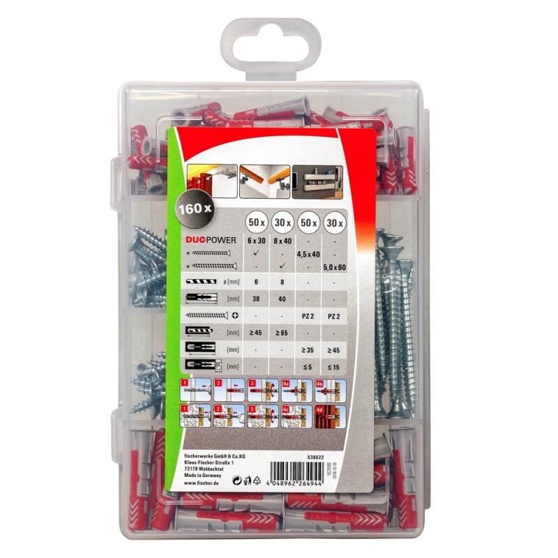FISCHER PROFI-BOX DUOPOWER PLUGGEN MET SCHROEVEN