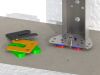 Thumbnail DRUK-STELPLATEN 70X70X 5MM M.SLEUF ROOD    ZAK A 192