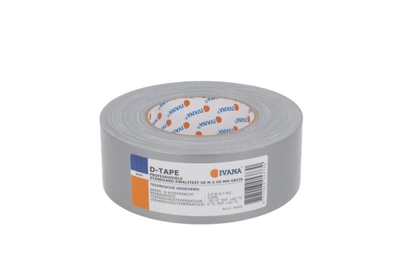 Zwaluw Duct tape 50mm x 50mtr zilver Zwaluw Duct tape 50mm x 50mtr zilver